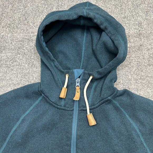 Fjallraven Ovik Fleece Hoodie Womens Small Blue Full Zip Outdoor Jacket - Picture 3 of 12
